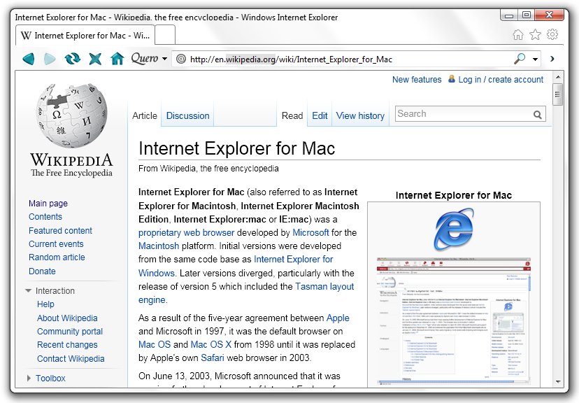 internet explorer for mac modern ie